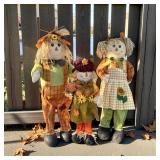 3 Front Porch Scarecrows in 31x12x12 Sterlite
