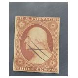 1857 3 CENT US POSTAGE STAMP