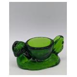 MOSSER ART GLASS HEN EGG CUP