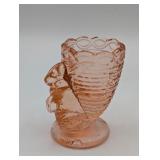 FENTON PINK GLASS BUNNY EGG CUP