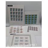 VARIOUS US POSTAGE PLATE STAMP PAGES