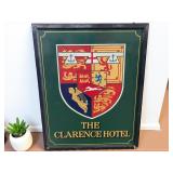 2 Sided Hanging Sign, The Clarence Hotel ,
