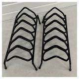Pair Plastic Coated 6 Pistol / Handgun Racks