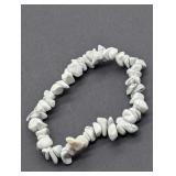 HOWLITE "WHITE BUFFALO" NUGGUT BRACELET