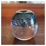 Signed Baron Art Glass Paperweight