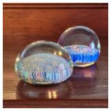 Pair of Murano Art Glass Paperweights