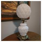 Gone with the Wind Milk Glass Electric Lamp