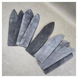 Collection of Natural Stone Preforms for Knife