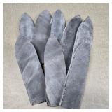 Collection of Natural Stone Preforms for Spear Hea