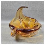 Vintage Chalet Amber "Finger Cigar Bowl", Birks