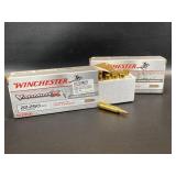 Winchester 22-250 Ammunition , 2 Boxes , 40
