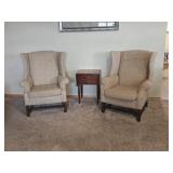Pair of Wing-Back Parlor Chairs