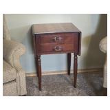 Small Vintage Walnut Drop-Leaf Table