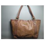 Frye & Co. Brown Embossed Tote Bag Shoulder Purse