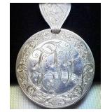 1995 Silver Eagle Love Token Pendant Beautiful