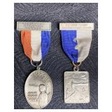 2 BOY SCOUT MEDALS FOR ODUM SCOUT TRAIL &