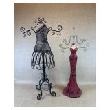 Two Jewelry Holder Display Trees