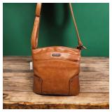CLUCI Leather Crossbody Bag Purse Brown Leather