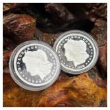 Two Silver Morgan Dollars (Copy)