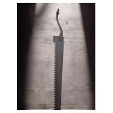 Antique Disston ICE SAW Pit Saw Handle Marked (