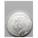 1 OZ FINE SILVER BUFFALO INDIAN CHIEF ROUND