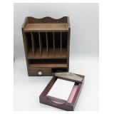 2- VTG DESK TOP PEICE KIRK STIEFF PEWTER  & WALL