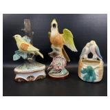 Vintage Bird Figurines, Goldfinch Decanter ,