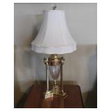 Vtg Crystal Lamp on Brass Stand Waterford ?