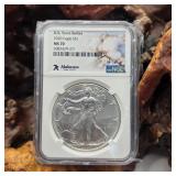 NGC MS70 2020 Silver Eagle Alabama