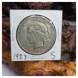 1923 S Silver Peace Dollar