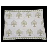 Vintage Hand Pieced / Quilted Tree of Life Quilt
