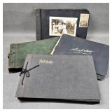 Collection of Antique B&W Photo Albums *