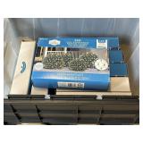 8 Boxes White & Blue Twinkling Net Lights in Tote