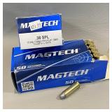 Magtech 38 Special Ammunition, 2 Boxes,  100 Rds.
