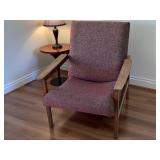 Mid Century Lounge Chair , Some Fading of Fabric