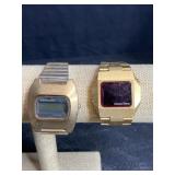 VINTAGE COMPU CHRON LED WATCH W/ QUARTZMATIC BY