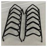 Pair Plastic Coated 6 Pistol / Handgun Racks