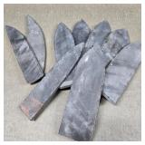 Collection of Natural Stone Preforms for Knife
