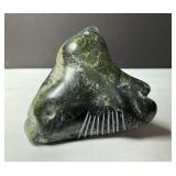 Unusual Inuit Sculpture Serpentine Pelly Bay