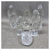 Vintage Pressed Glass Nativity