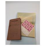 2 FULL BOOKS OF BLOCK PLATE US POSTAGE STAMPS