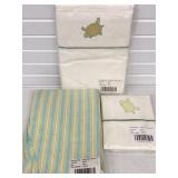 KING SIZE TURTLE BEDDING NOS FITTED & TOP SHEET