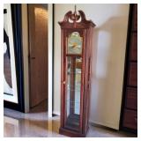 Howard Miller Grandfather Clock with Curio Cabinet