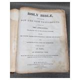 1859 Holy Bible of Mrs. A.A. Grandy w/ Embossed