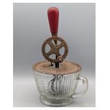 A&,J VTG. EGG BEATER WITH ,GLASS 2 CUP MEASURE