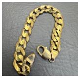 Mens 14k Yellow Gold Bracelet KEE Machine Tests