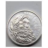 2023 SANTA 1 OZ FINE SILVER ROUND