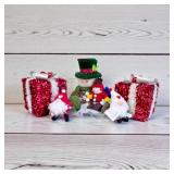 New Tabletop Christmas Decor Snowman, 2 Small