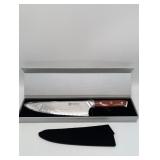 ROCKNIFE JAPANESE DAMASCUS STEEL 8" PRO GYUTO
