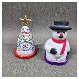 Vintage Miniature Covered Pottery Nativities